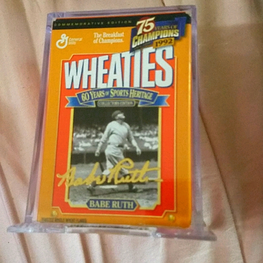 Commemorative wheaties box